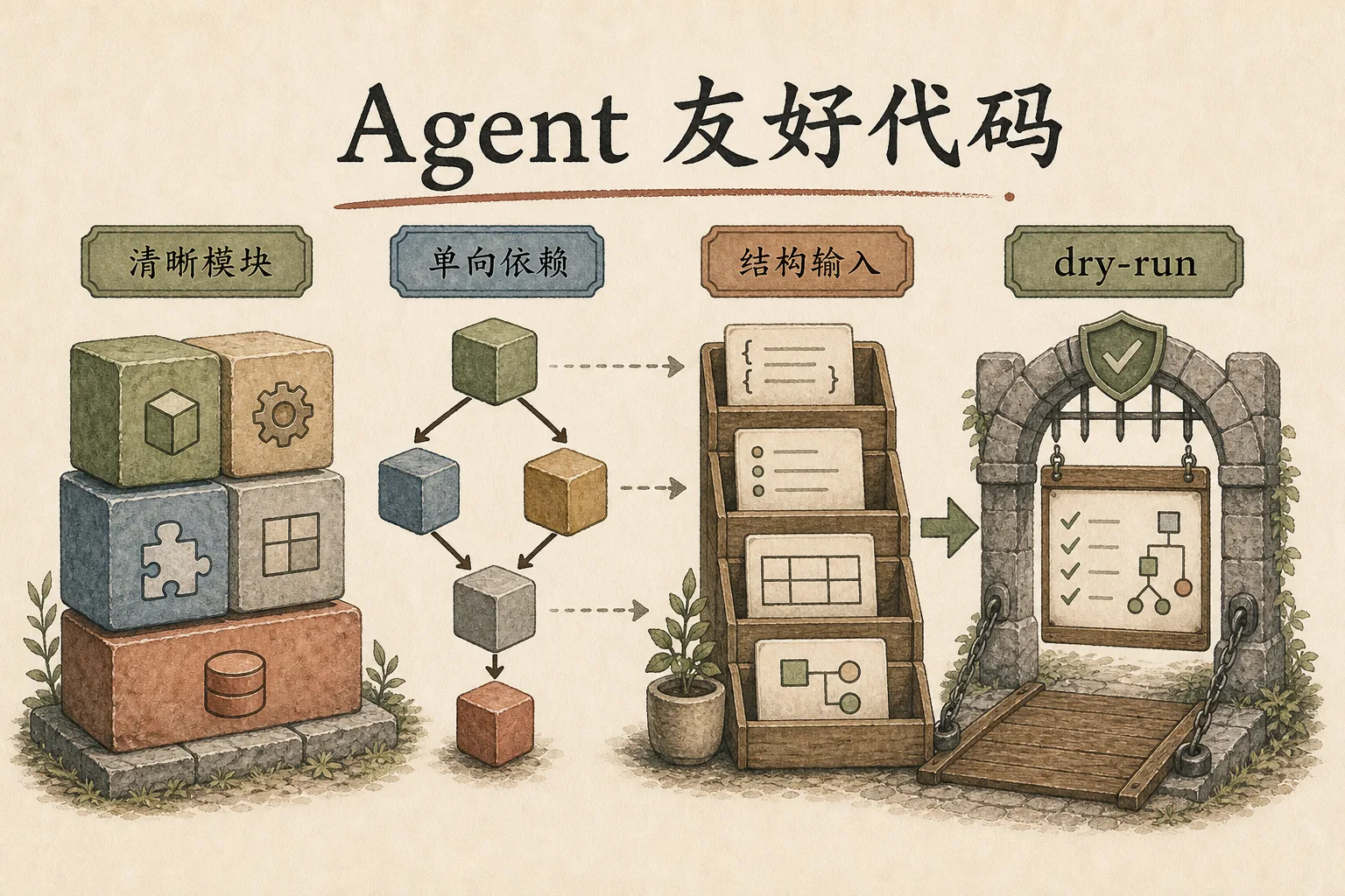 Agent 友好的代码约定配图